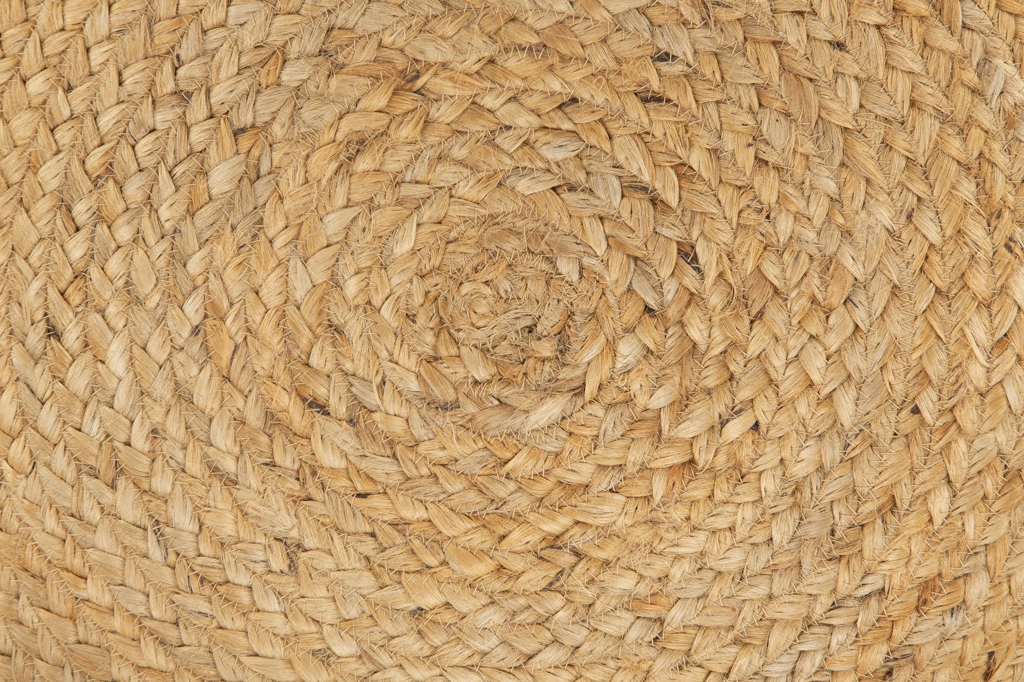 Round Jute Pouf NATURAL