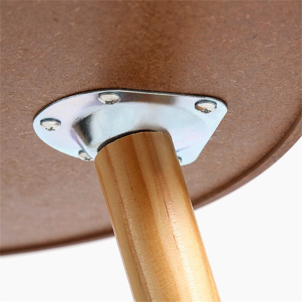Round Side Table With Serving Tray And Storage