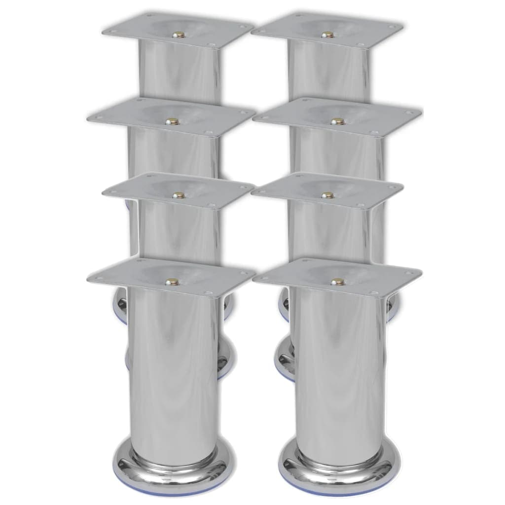 Round Sofa Legs 8 pcs Chrome 120 mm on Afterpay | ZipPay | LayBuy | Klarna