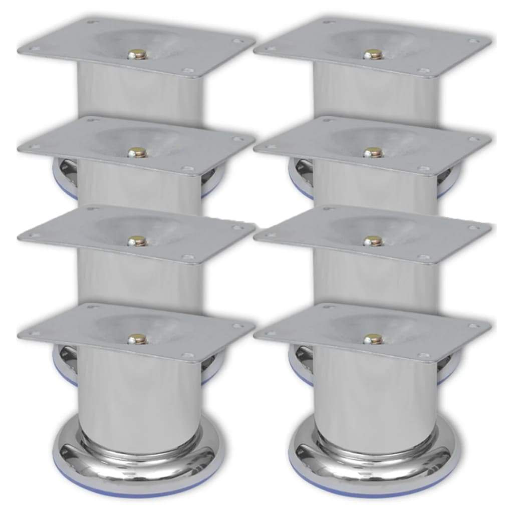 Round Sofa Legs 8 pcs Chrome 60 mm on Afterpay | ZipPay | LayBuy | Klarna