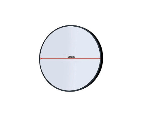 Round Wall Mirror Bathroom Makeup Mirror-80cm/90cm