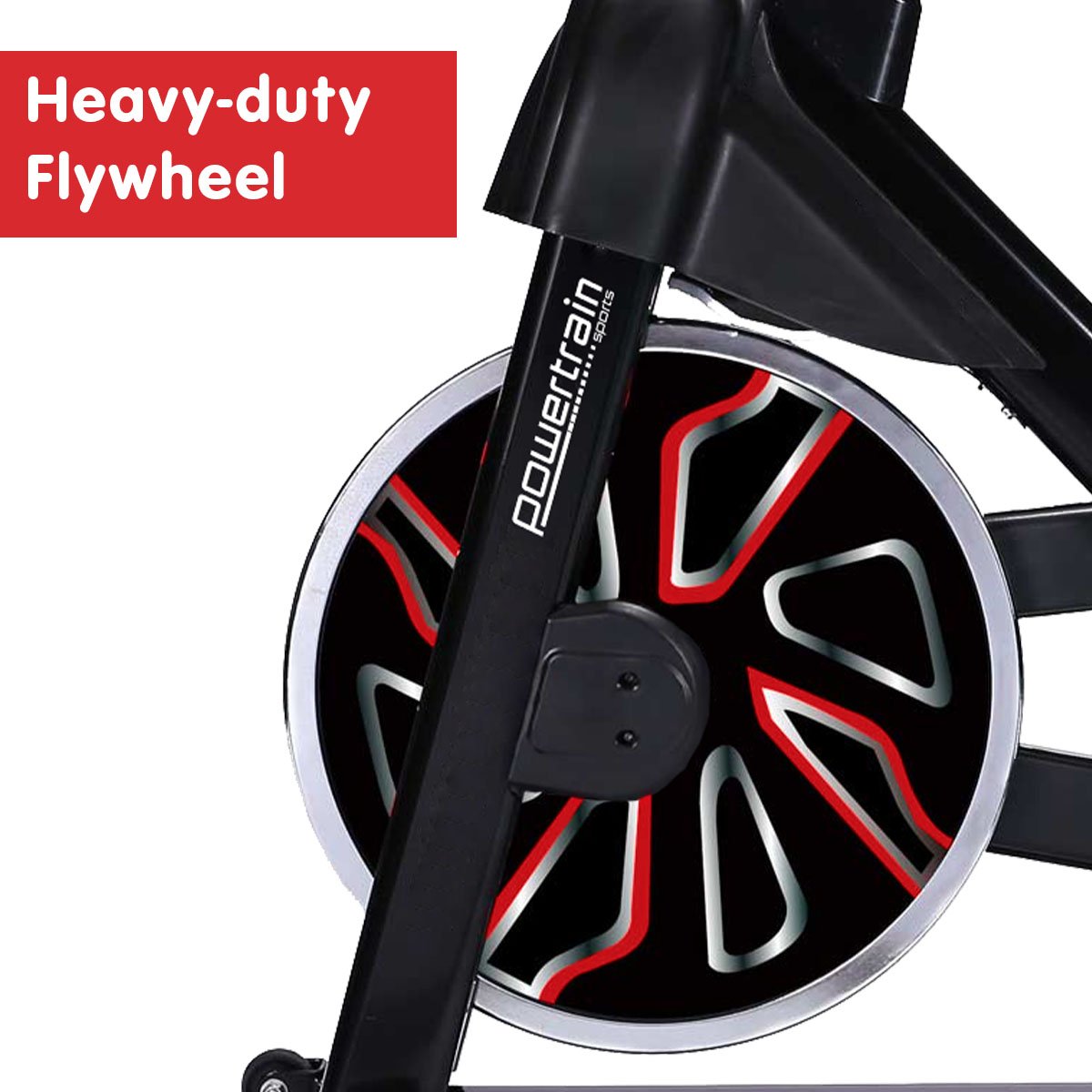 cardio RX-600 Exercise Spin Bike Cardio Cycle - Red