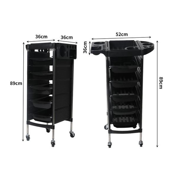salon&spa equipment Salon Spa Rolling Storage Cart 6 Tier