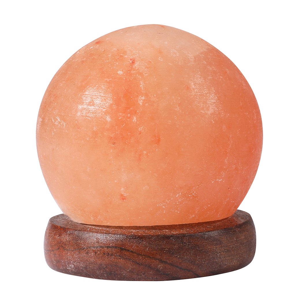 lighting Salt Lamp Globe Usb Natural Crystal Rock