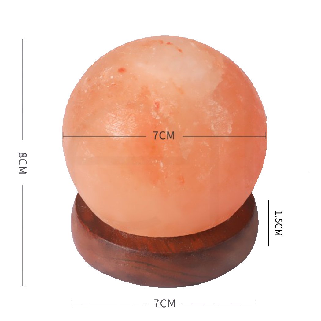 lighting Salt Lamp Globe Usb Natural Crystal Rock