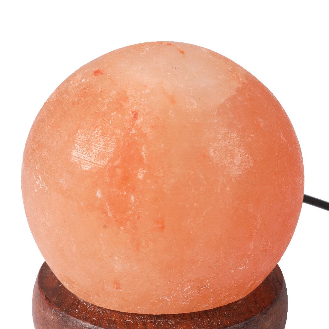 lighting Salt Lamp Globe Usb Natural Crystal Rock