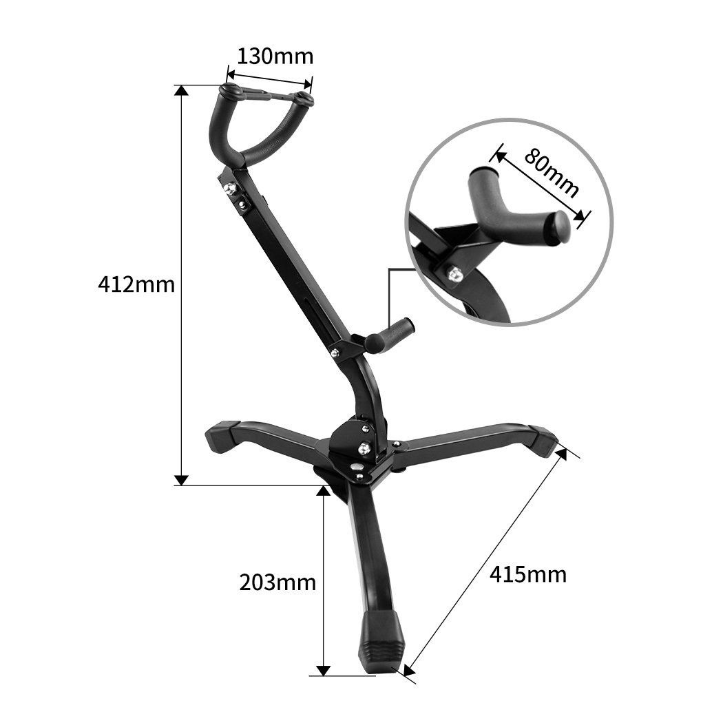 entertainment & elec Saxophone Stand Tripod Instrument Holder Foldable For Alto Tenor Sax Portable