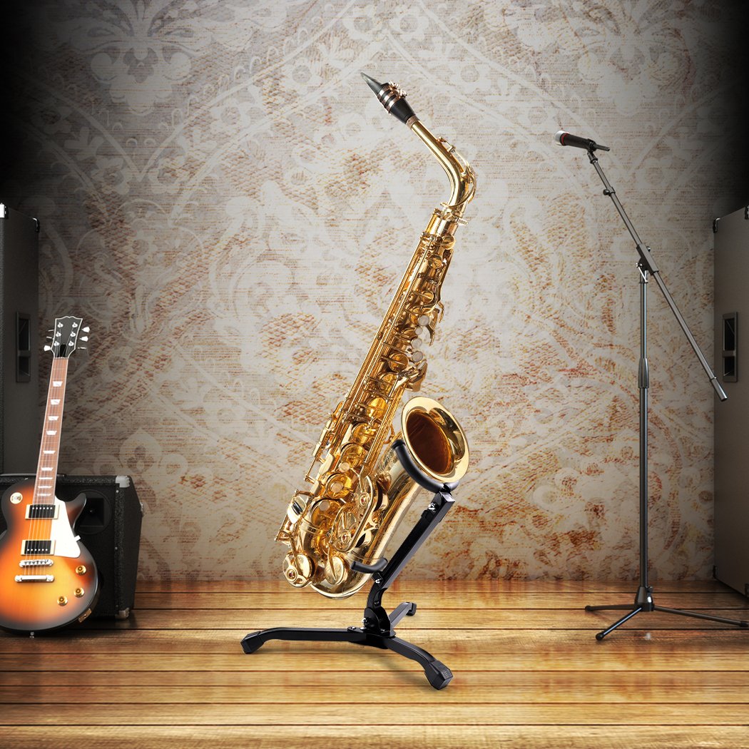 entertainment & elec Saxophone Stand Tripod Instrument Holder Foldable For Alto Tenor Sax Portable