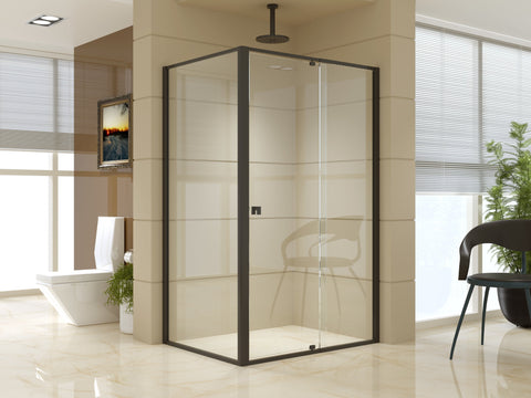 DIY Semi Frameless Shower Screen (114~122)x 195cm & (89~92)x 195cm Side AS/NZS Glass