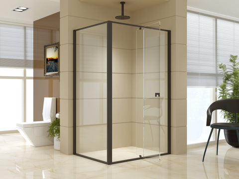 Semi Frameless Shower Screen (114~122)X 195Cm & (89~92)X 195Cm Side As/Nzs Glass