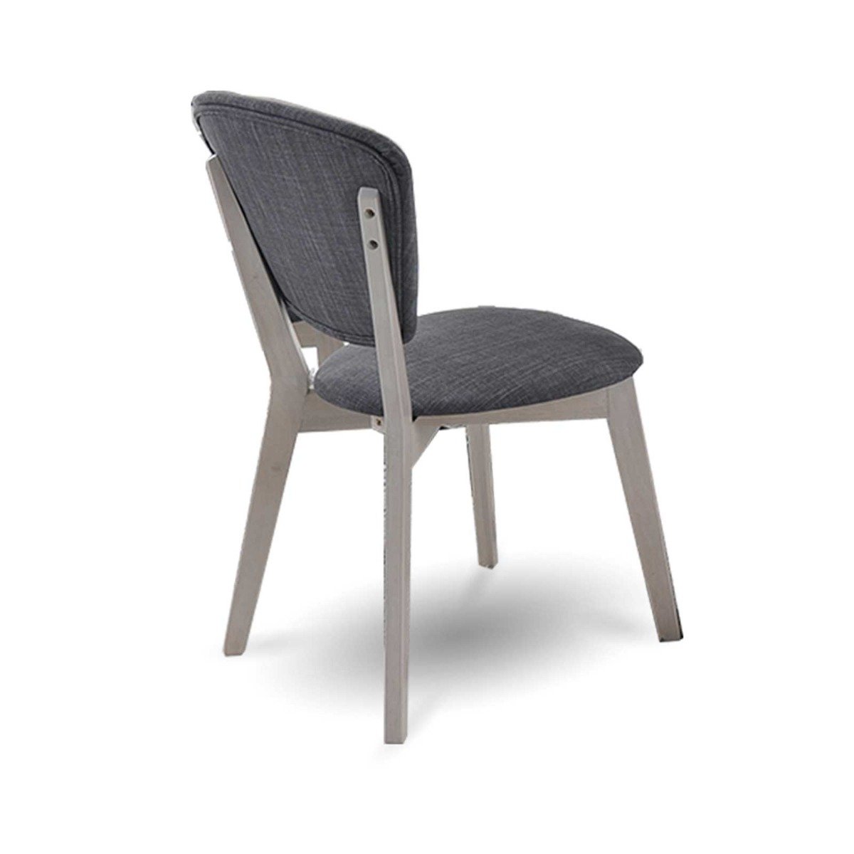 Dining Set of 2 Dining Chair Solid hardwood White Wash