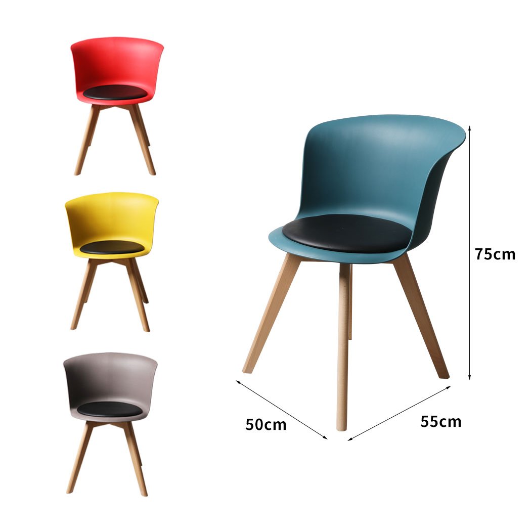 office & study Set of 4 PU Leather Office Chair
