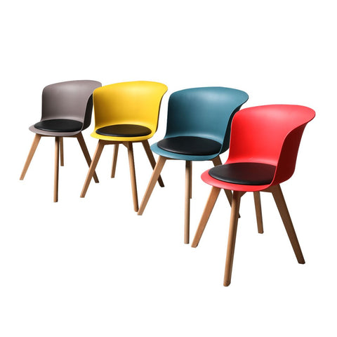 office & study Set of 4 PU Leather Office Chair