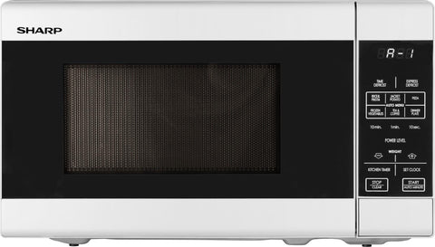 Sharp 750w 20l compact microwave oven (white)