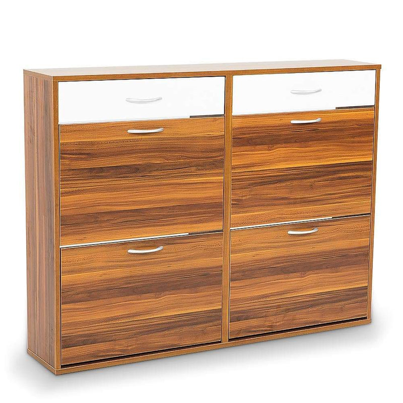 Brown colour - Shoe Cabinet Organizer Storage Rack 1200 x 240 x 920 - Brown