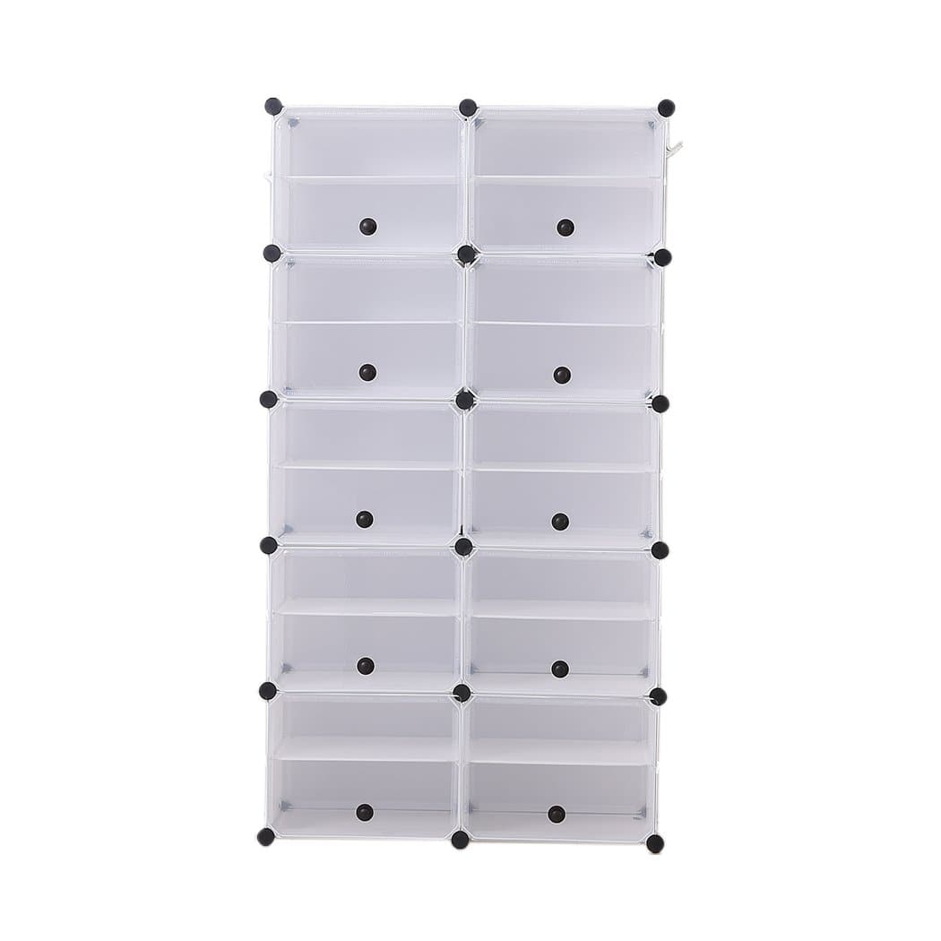 bedroom Shoe Cube Cabinet Rack Shelf Stackable 10 Tier