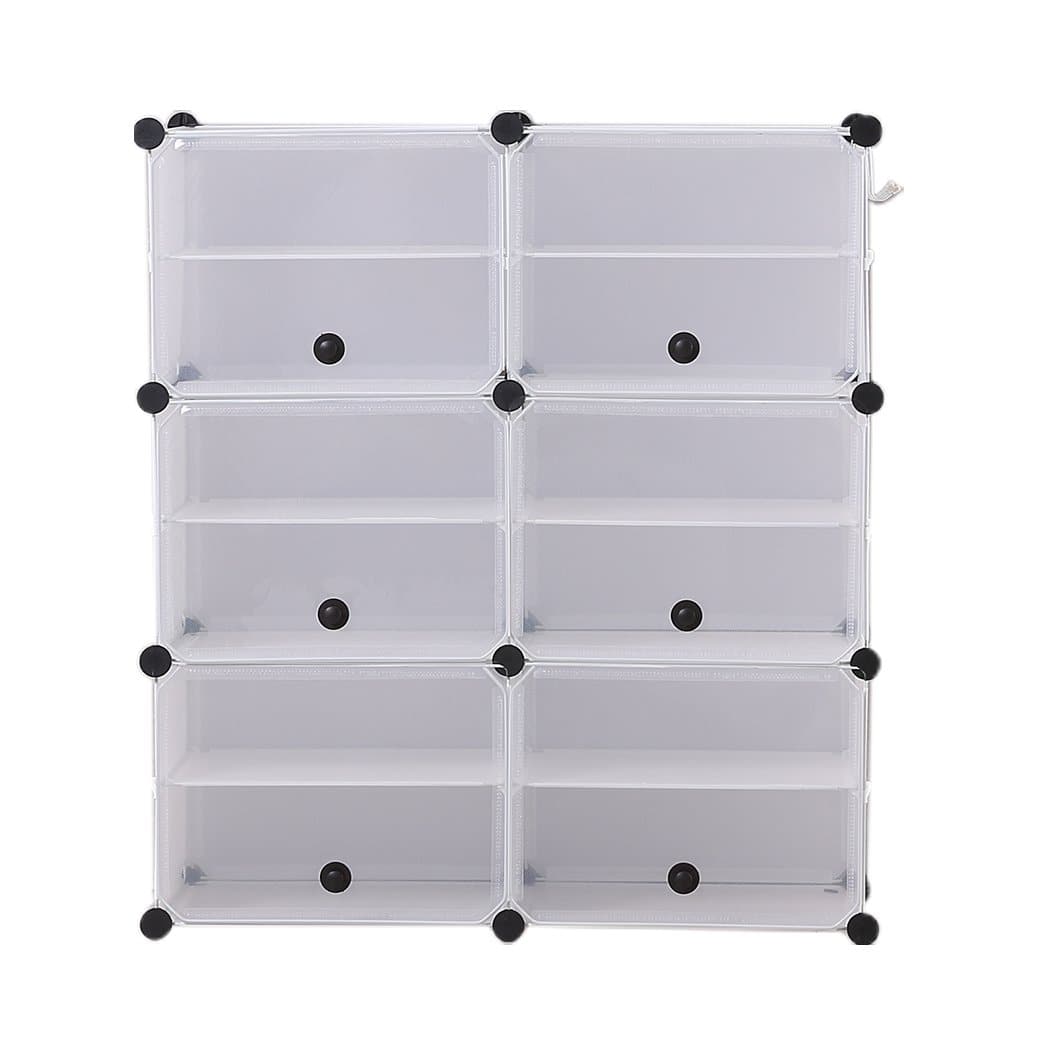 bedroom Shoe Cube Cabinet Rack Shelf Stackable 6 Tier