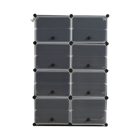 bedroom Shoe Cube Cabinet Rack Shelf Stackable 8 Tier