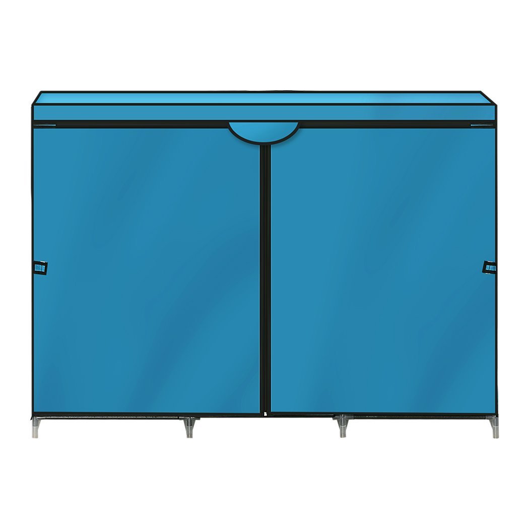 living room Shoe Rack Diy Portable Storage Cabinet Blue
