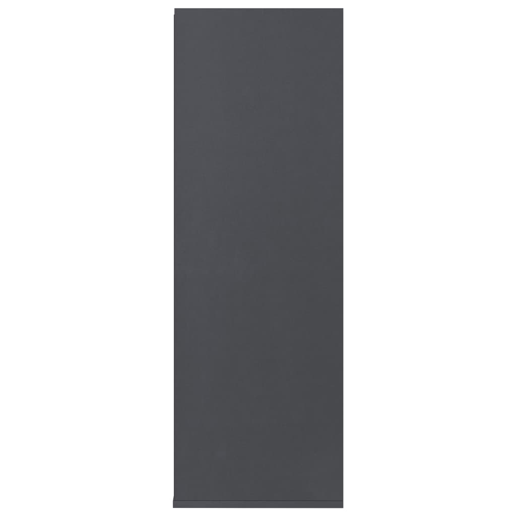 Shoe Rack Grey 54x34x100 cm Chipboard