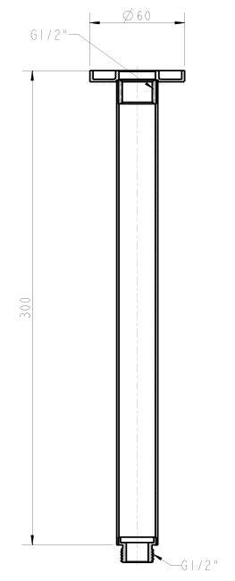 Bathroom Accessories Shower Head Arm Wall Connector