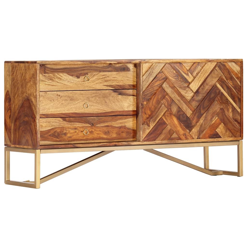 Sideboard 118x30x60 cm Solid Sheesham Wood