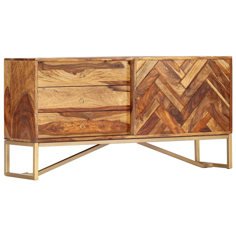 Sideboard 118x30x60 cm Solid Sheesham Wood