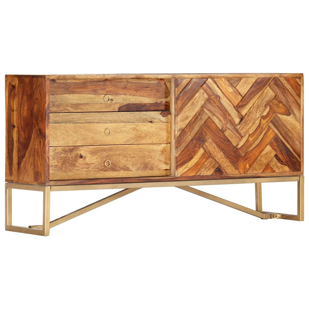 Sideboard 118x30x60 cm Solid Sheesham Wood