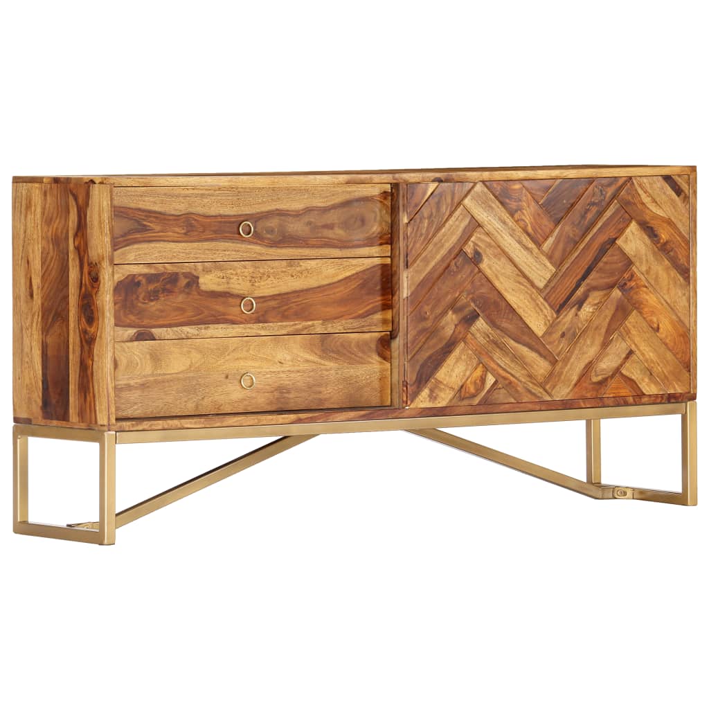 Sideboard 118x30x60 cm Solid Sheesham Wood