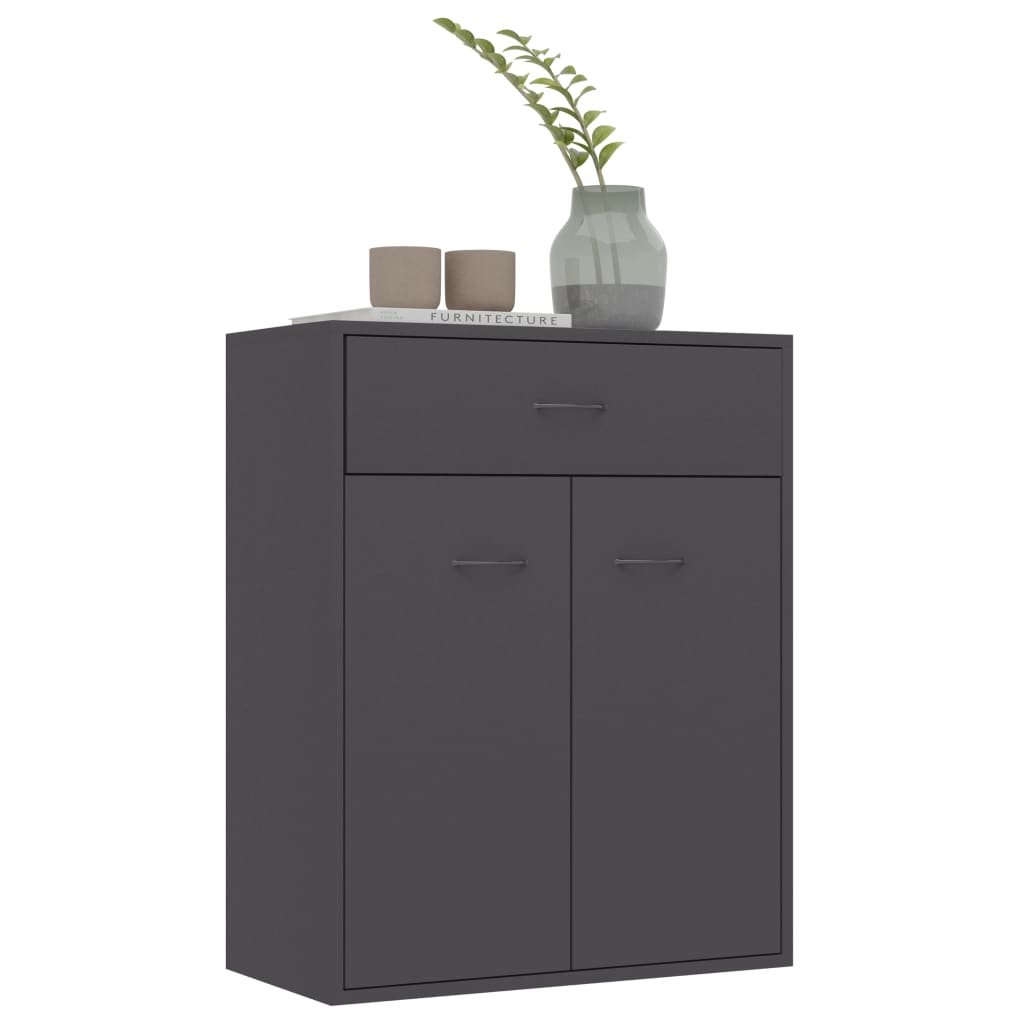 Sideboard Grey 60x30x75 cm Chipboard