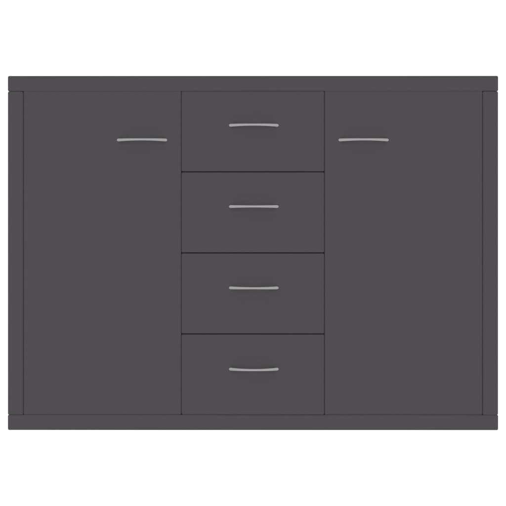 Sideboard Grey 88x30x75 cm Chipboard
