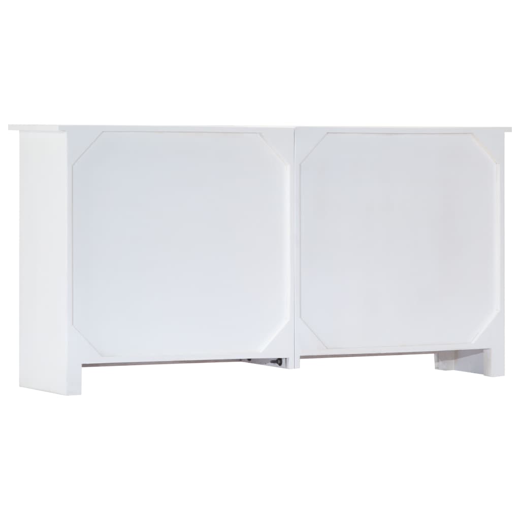 Sideboard Handmade White 140x30x70 cm Solid Acacia Wood