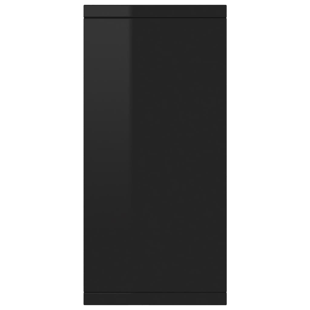Sideboard High Gloss Black 88x30x75 cm Chipboard