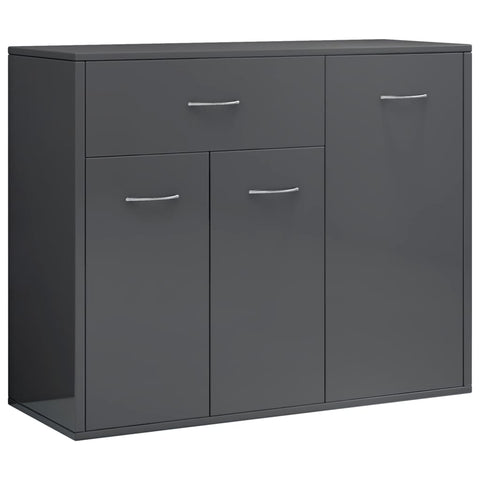 Sideboard High Gloss Grey /Chipboard