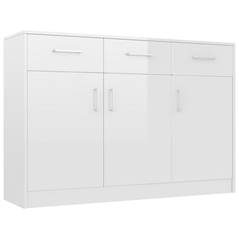 Sideboard High Gloss White- Chipboard
