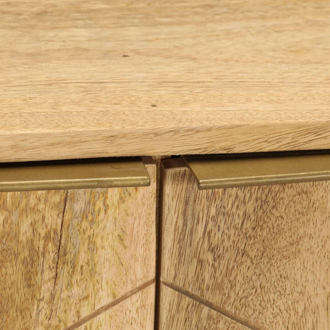 Sideboard Solid Mango Wood, Steel