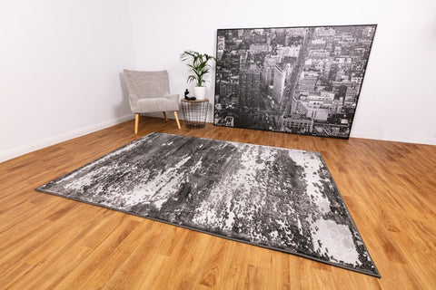 Silky touch rug anthracite b124/anthracite
