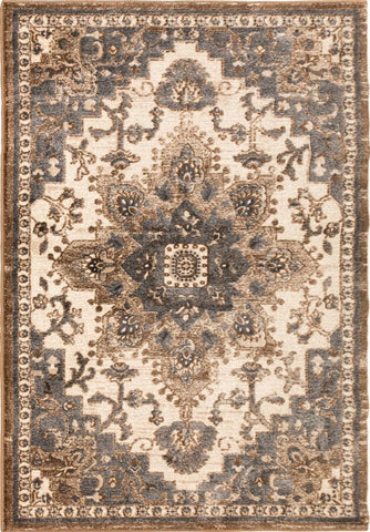 Floor Rug Silky touch rug cream grey/684 b8312/684