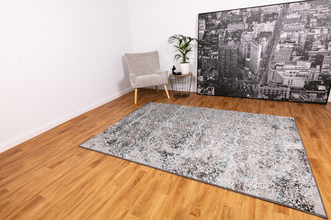 Floor Rug Silky touch rug grey b8313/grey
