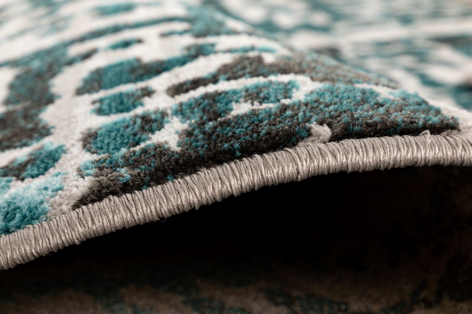 Floor Rug Silky touch rug grey blue/498 b8328/498