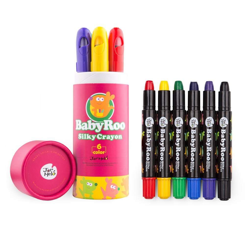 toys for above 3 years above Silky Washable Crayon -Baby Roo 6 Colors
