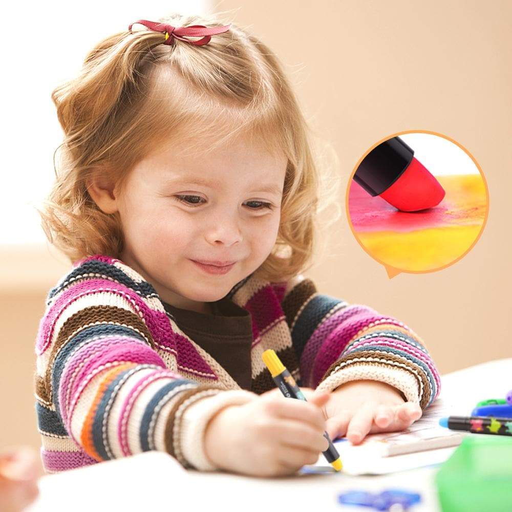 toys for above 3 years above Silky Washable Crayon -Baby Roo 6 Colors