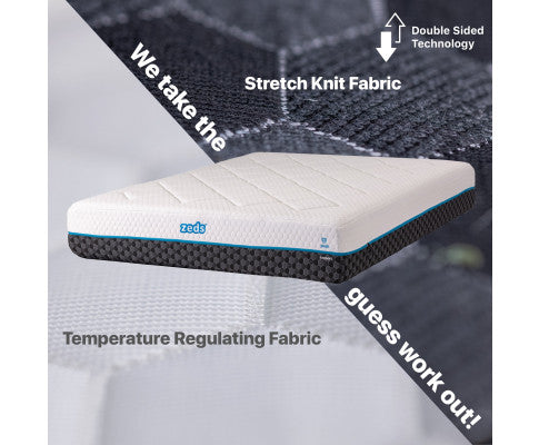 Simple Deals Cool Touch Z-Fabric Memory Foam Mattress-S/Q