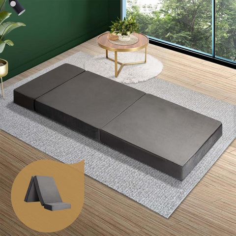 Simple Deals Foldable Foam Mattress Sofa Bed Portable Camping Cushion Floor Bed Single