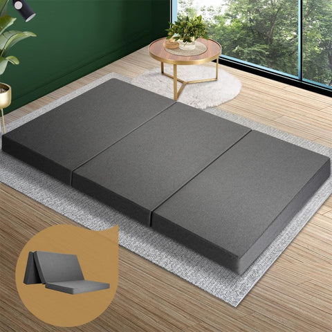 Simple Deals Foldable Mattress Trifold Camping Bed Sofa Cushion Mat Breathable Double