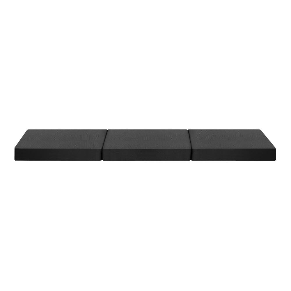 Simple Deals Folding Mattress Portable Single Sofa Foam Bed Camping Sleeping Pad Grey