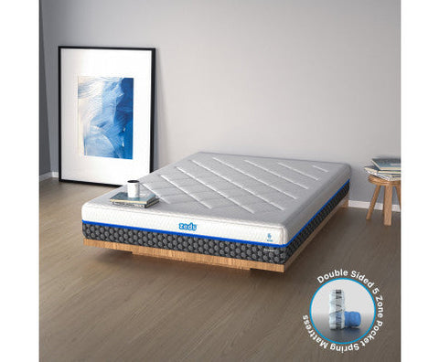 Simple Deals Hybrid 5 zone Pocket Spring Cool Gel Memory Foam Mattress-S/Q/K