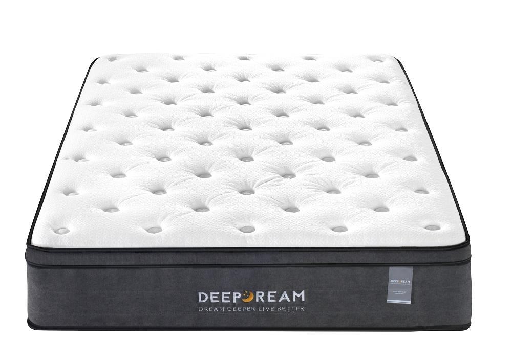 Furniture Eurotop Mattress 5 Zone Pocket Spring Latex Foam 34cm - King Single