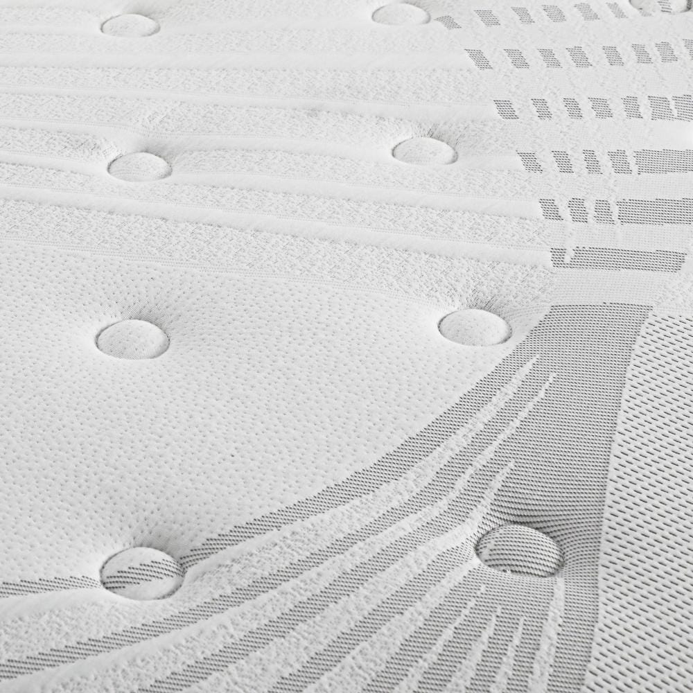 Simple Deals Mattress Bed Spring Mattress 4D Mesh Fabric Euro Top Medium 22cm