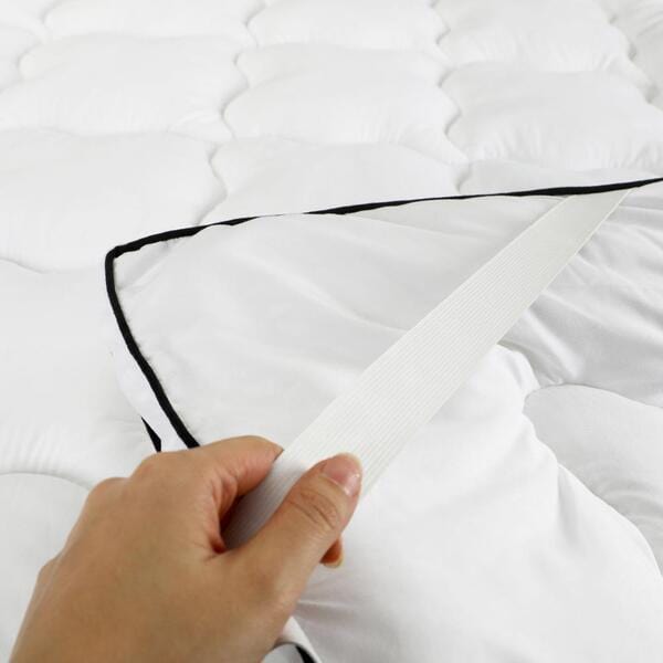 Simple Deals Mattress Topper Microfibre Luxury Pillowtop Protector Pad Cover King/Double